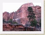 Zion 087 * Water falling from Middle to Lower Emerald Pools with 2000 foot sheer verticle cliffs behind * Water falling from Middle to Lower Emerald Pools with 2000 foot sheer verticle cliffs behind * 2816 x 2112 * (3.35MB)